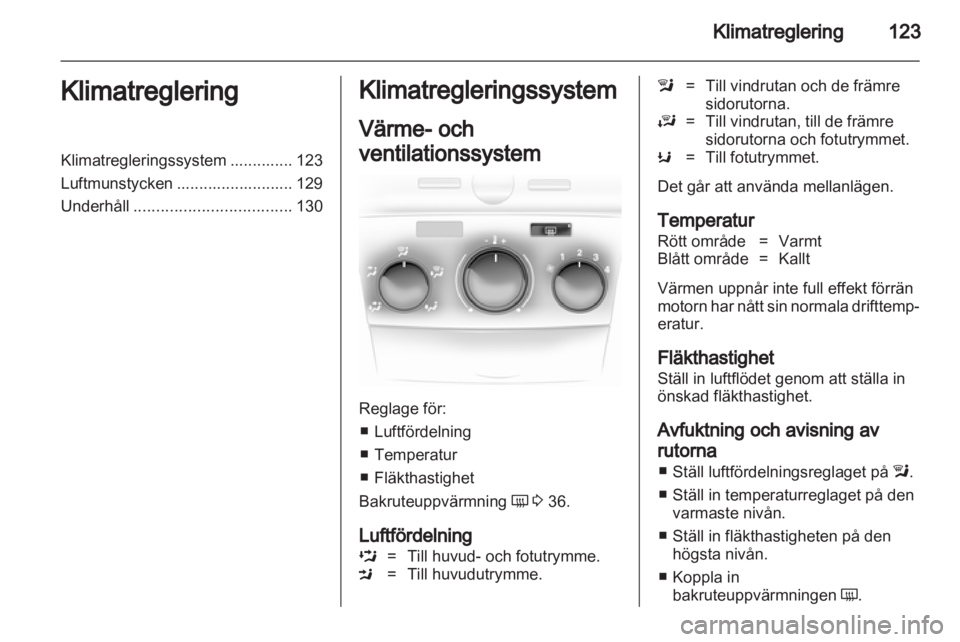 OPEL ASTRA H 2011  Instruktionsbok 