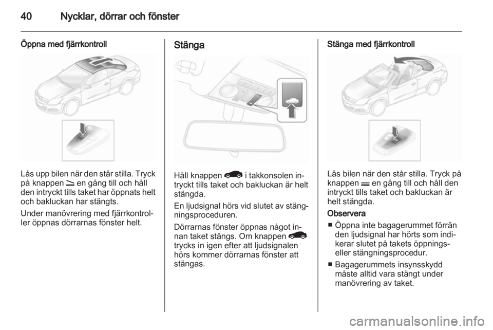 OPEL ASTRA H 2011  Instruktionsbok 