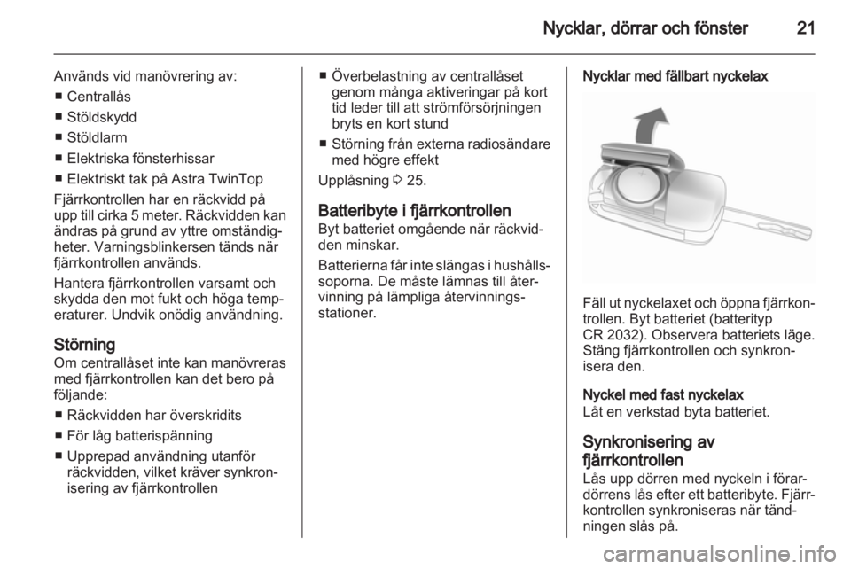 OPEL ASTRA H 2011.5  Instruktionsbok 