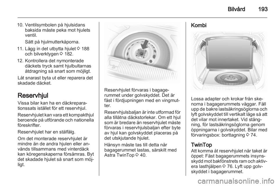 OPEL ASTRA H 2012  Instruktionsbok 