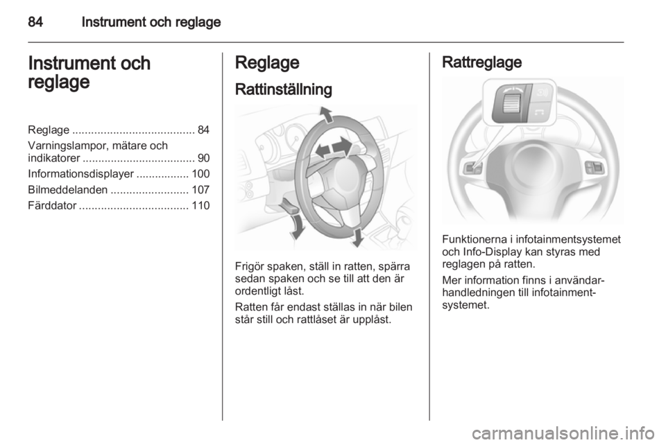 OPEL ASTRA H 2012  Instruktionsbok 