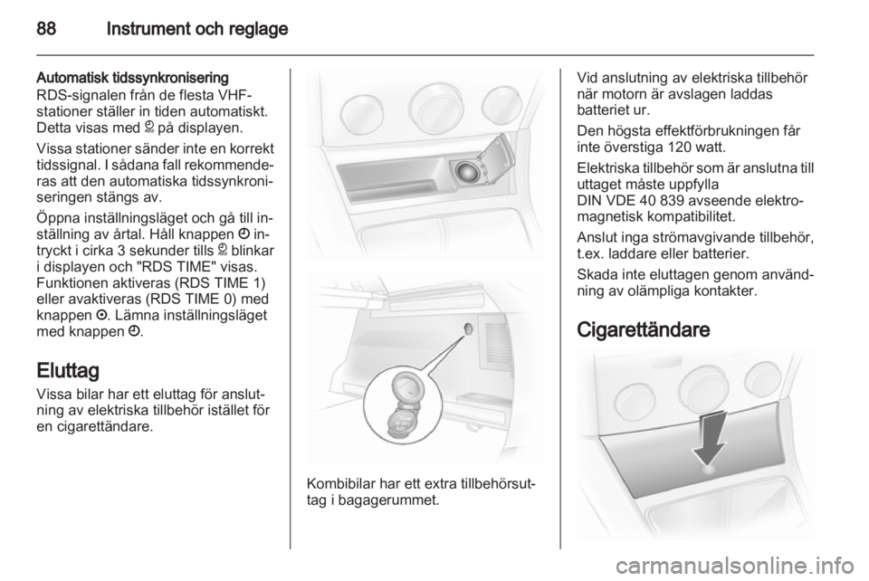 OPEL ASTRA H 2012  Instruktionsbok 