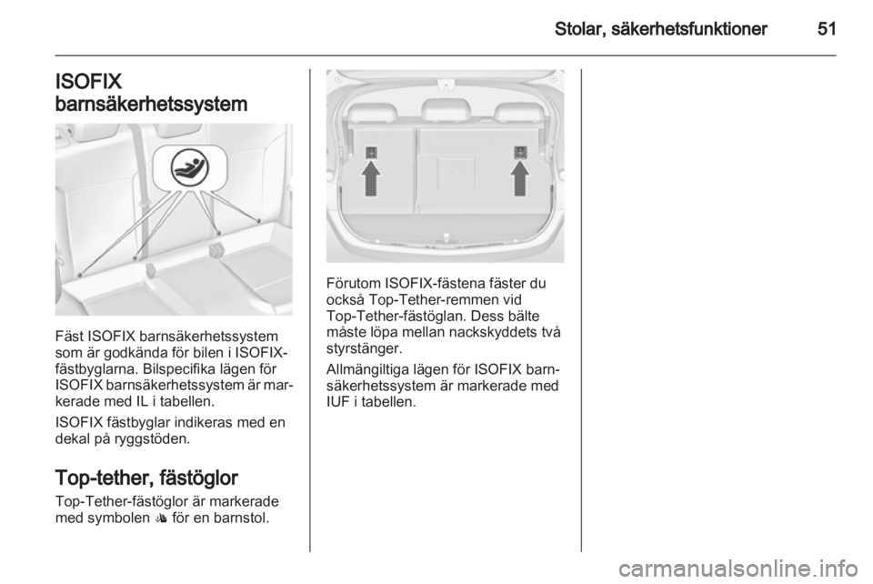 OPEL ASTRA J 2011  Instruktionsbok 