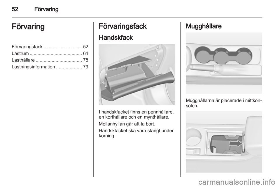 OPEL ASTRA J 2011  Instruktionsbok 