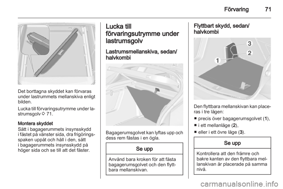 OPEL ASTRA J 2011  Instruktionsbok 