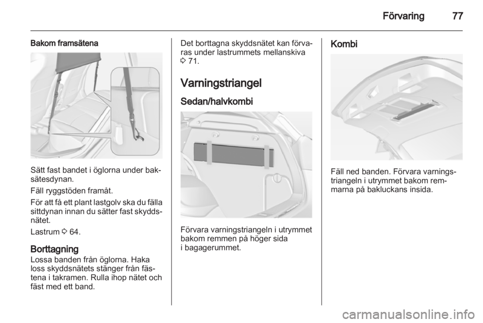 OPEL ASTRA J 2011  Instruktionsbok 