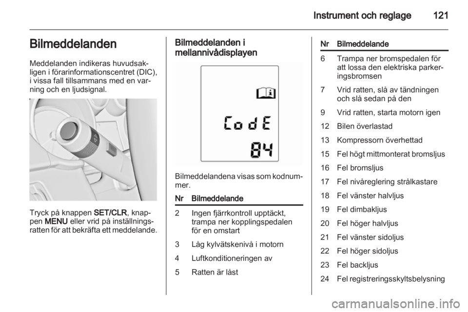 OPEL ASTRA J 2013  Instruktionsbok 