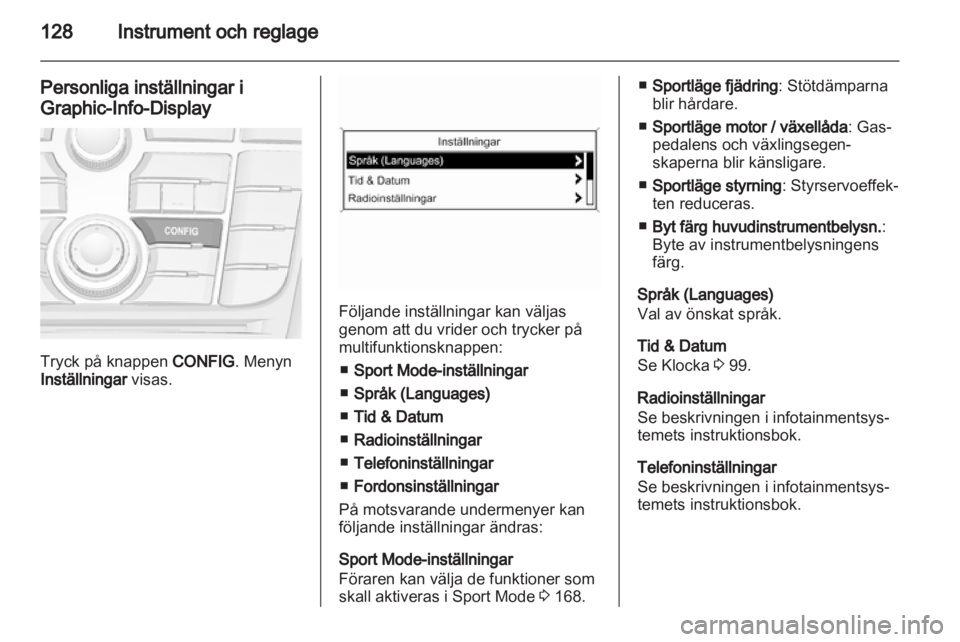 OPEL ASTRA J 2013  Instruktionsbok 