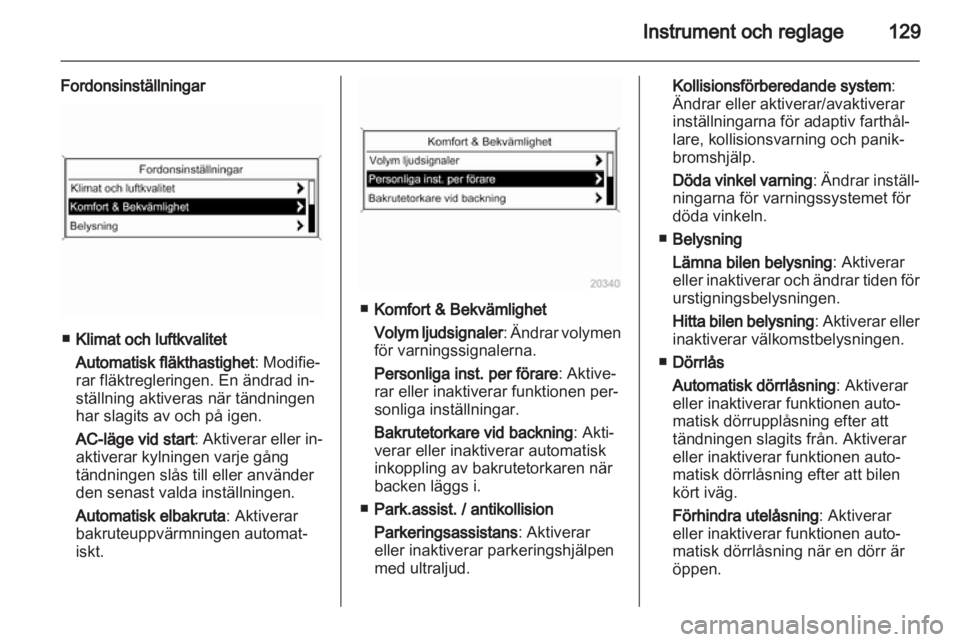 OPEL ASTRA J 2013  Instruktionsbok 