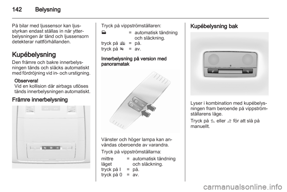 OPEL ASTRA J 2013  Instruktionsbok 