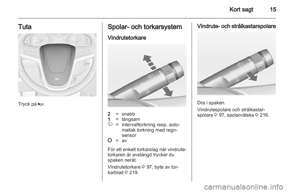 OPEL ASTRA J 2013  Instruktionsbok 