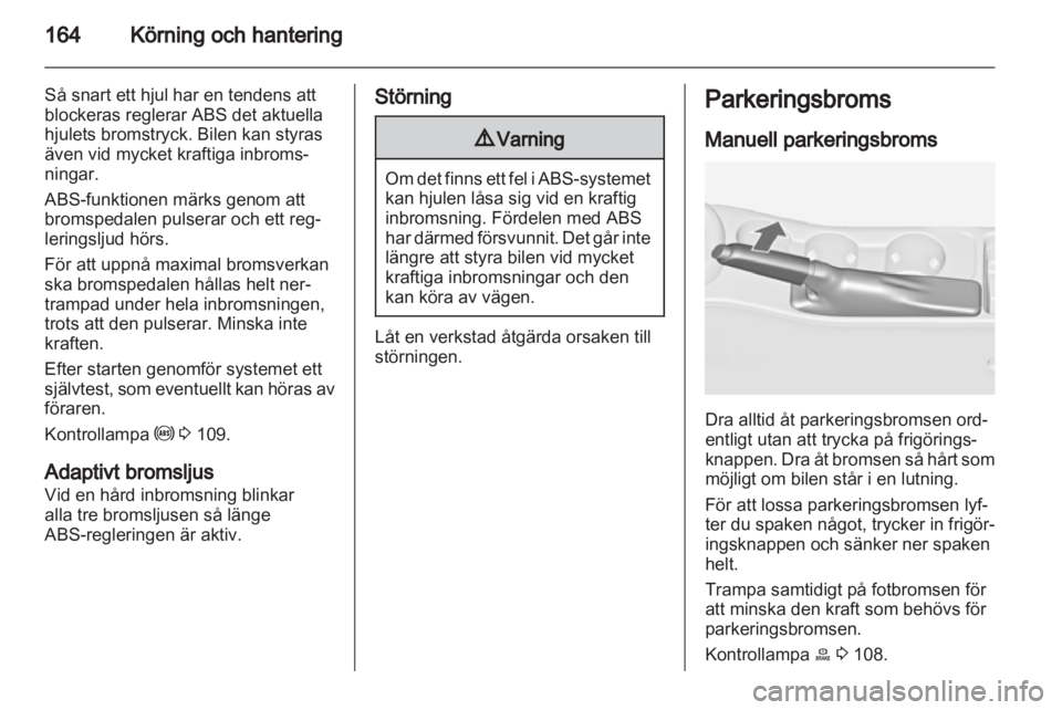 OPEL ASTRA J 2013  Instruktionsbok 