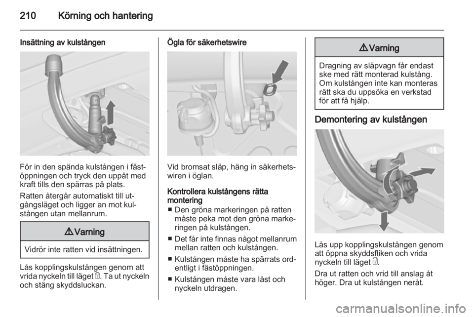 OPEL ASTRA J 2013  Instruktionsbok 