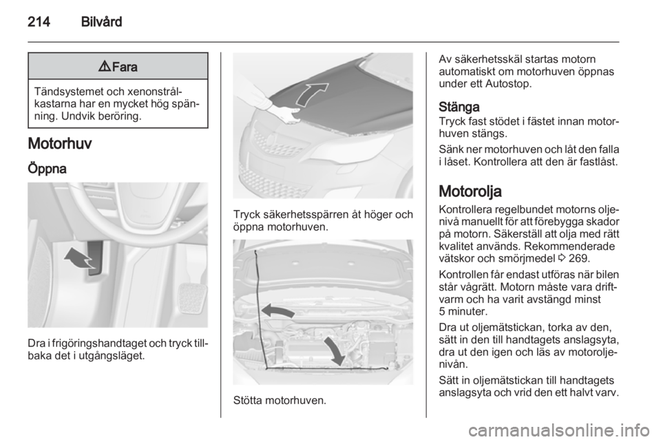 OPEL ASTRA J 2013  Instruktionsbok 