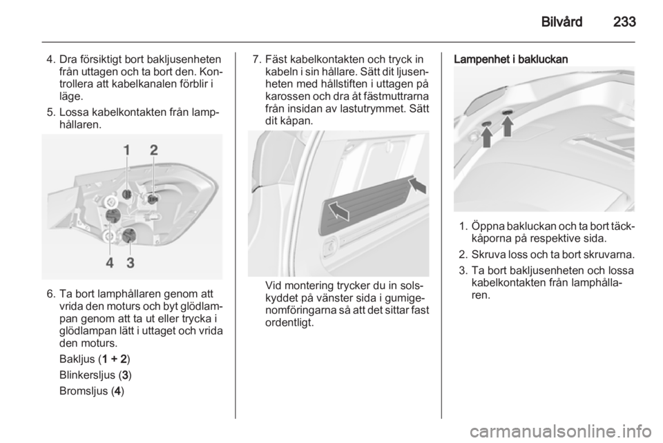 OPEL ASTRA J 2013  Instruktionsbok 