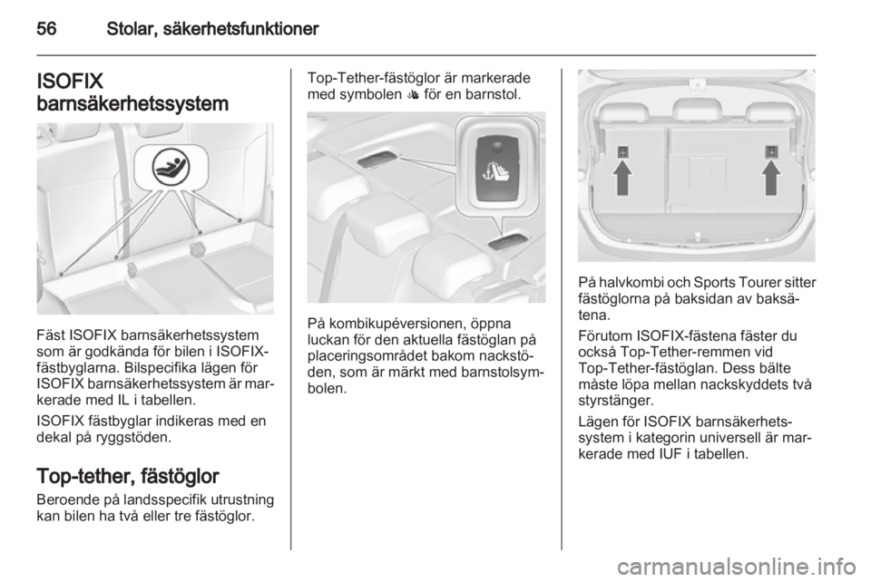 OPEL ASTRA J 2013  Instruktionsbok 