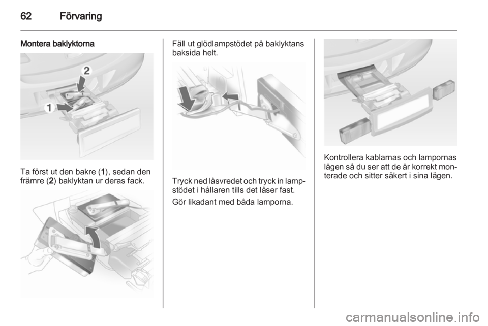 OPEL ASTRA J 2013  Instruktionsbok 