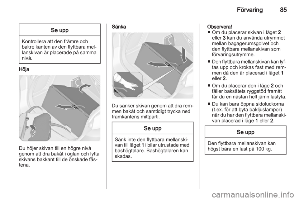 OPEL ASTRA J 2013  Instruktionsbok 