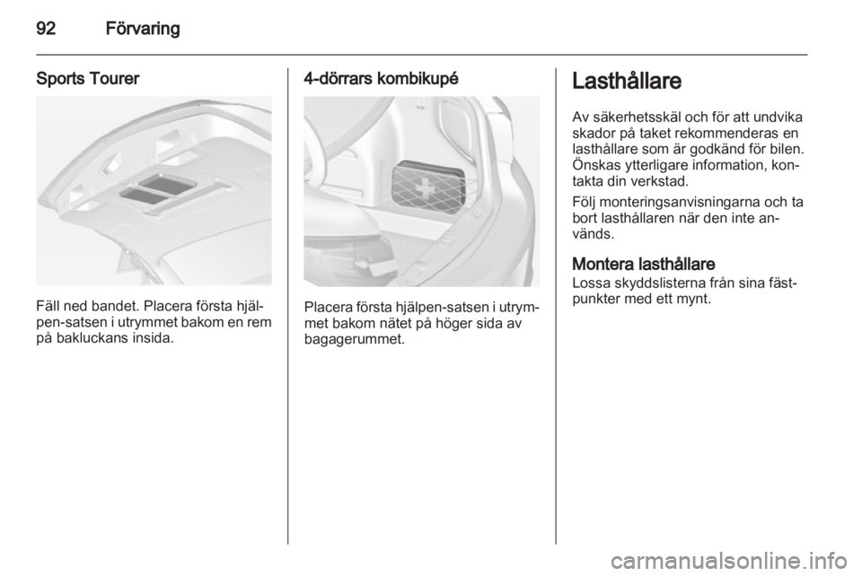 OPEL ASTRA J 2013  Instruktionsbok 