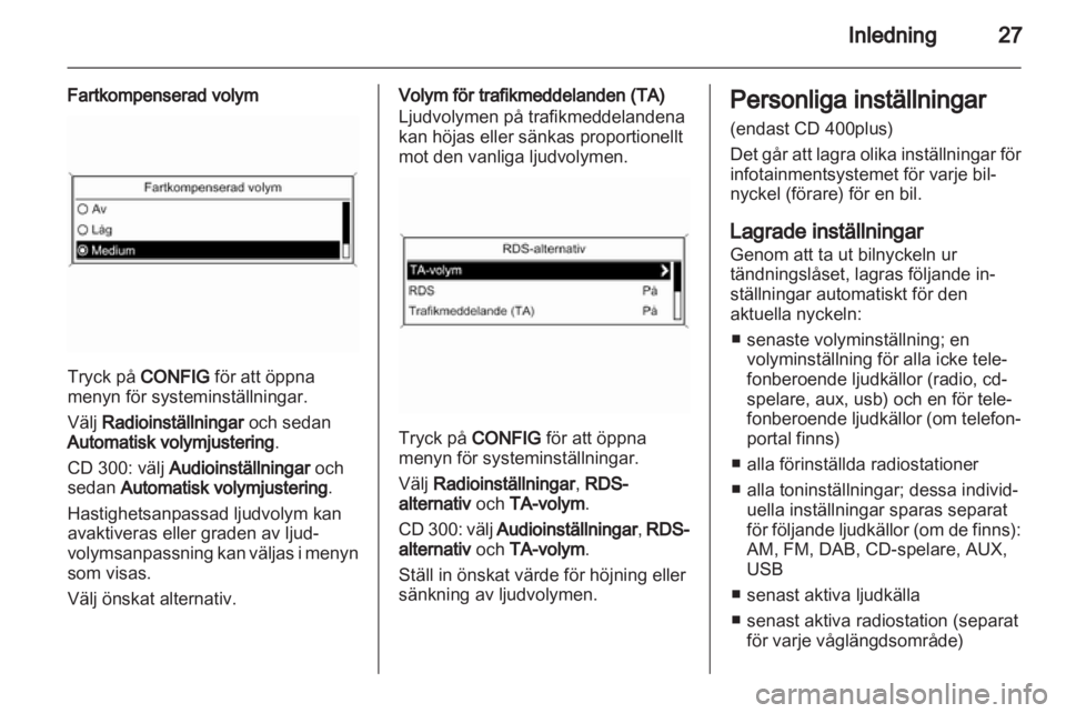 OPEL ASTRA J 2013.5  Handbok för infotainmentsystem 