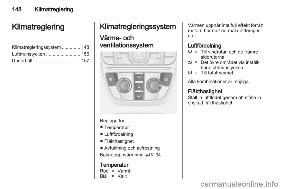 OPEL ASTRA J 2013.5  Instruktionsbok 
