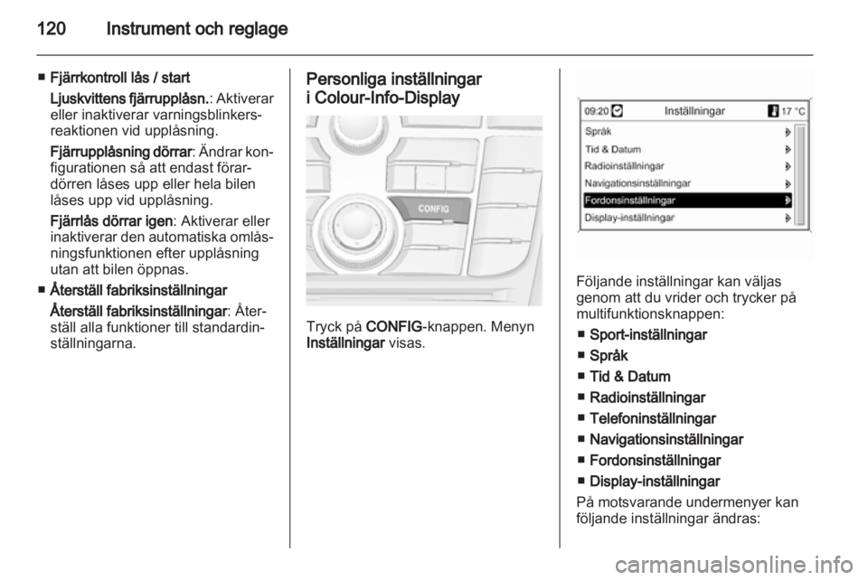 OPEL ASTRA J HB5 & ST 2012  Instruktionsbok 