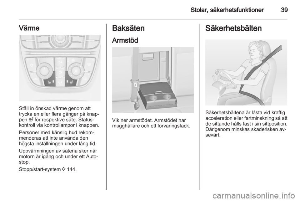 OPEL ASTRA J HB5 & ST 2012  Instruktionsbok 