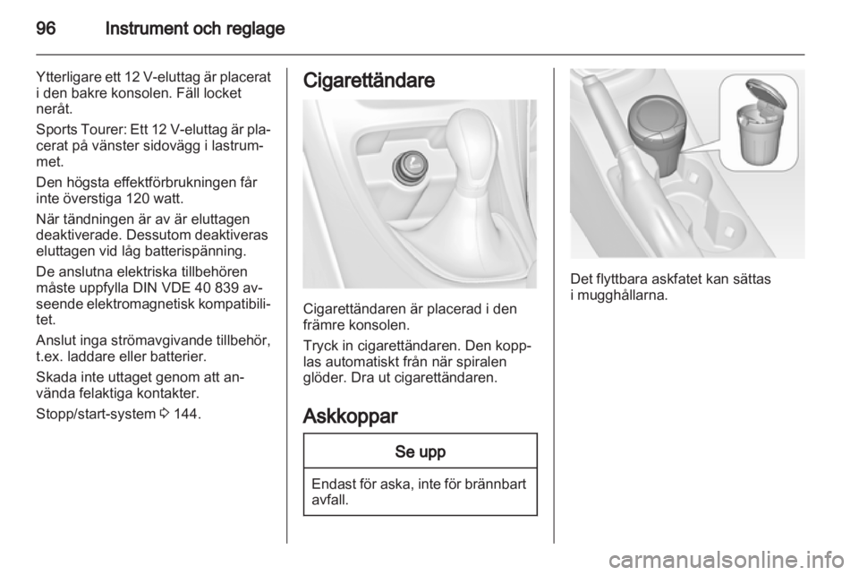 OPEL ASTRA J HB5 & ST 2012  Instruktionsbok 