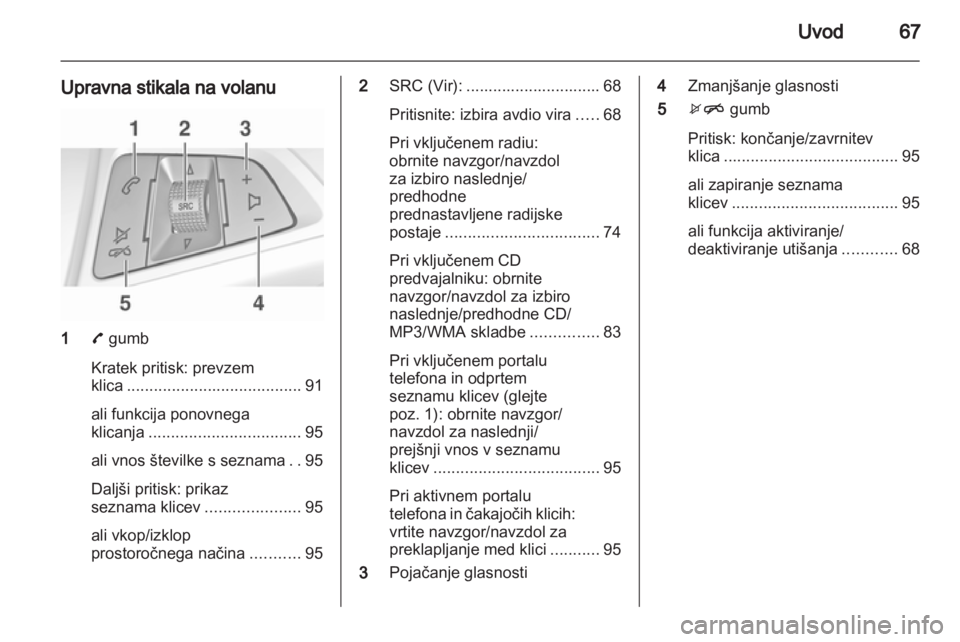OPEL ADAM 2013  Navodila za uporabo Infotainment sistema 
