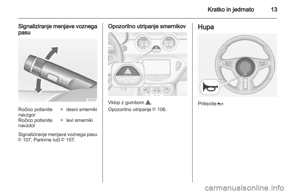 OPEL ADAM 2013.5  Uporabniški priročnik 