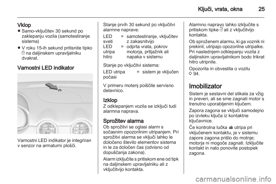 OPEL ADAM 2013.5  Uporabniški priročnik 