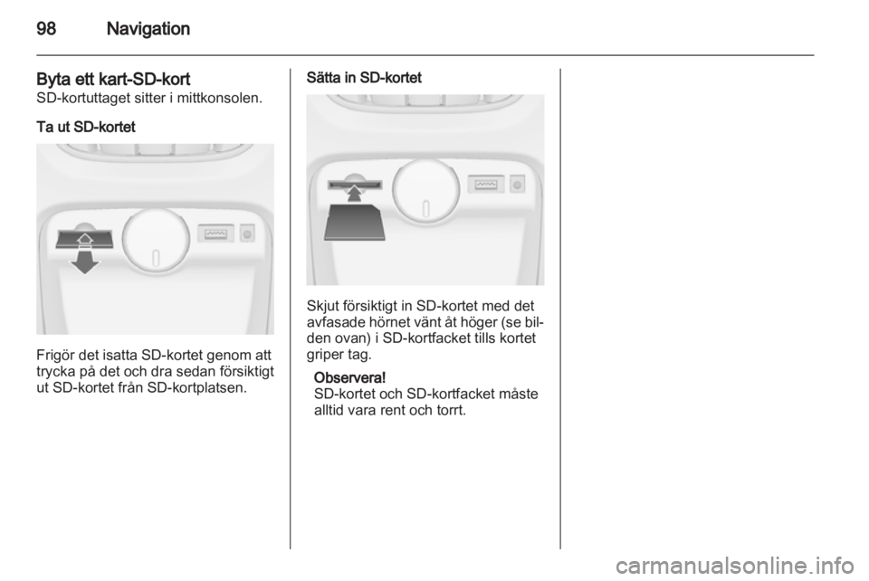 OPEL CASCADA 2013.5  Handbok för infotainmentsystem 