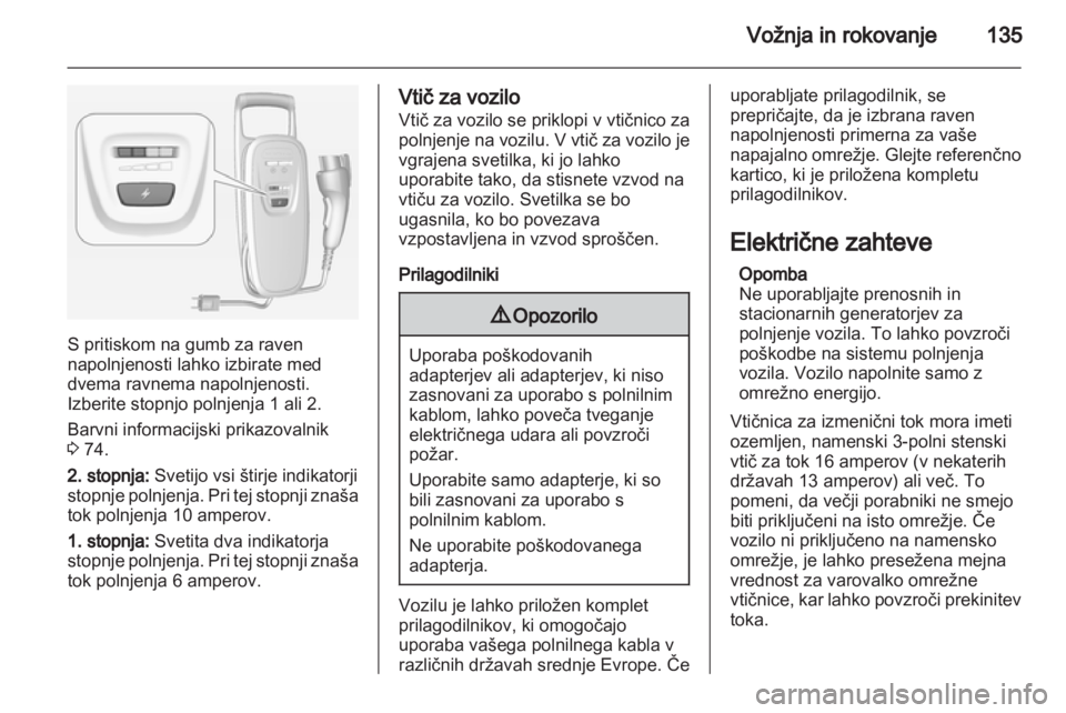 OPEL AMPERA 2012.5  Uporabniški priročnik 
