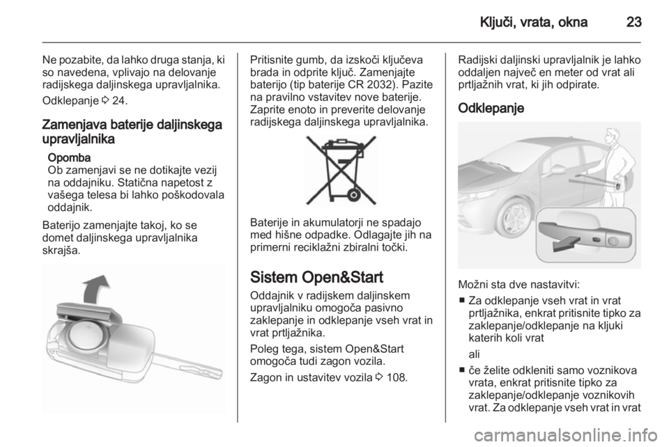 OPEL AMPERA 2012.5  Uporabniški priročnik 