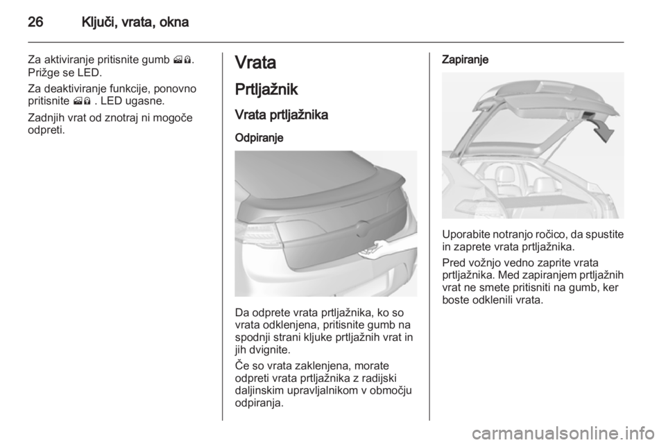 OPEL AMPERA 2012.5  Uporabniški priročnik 