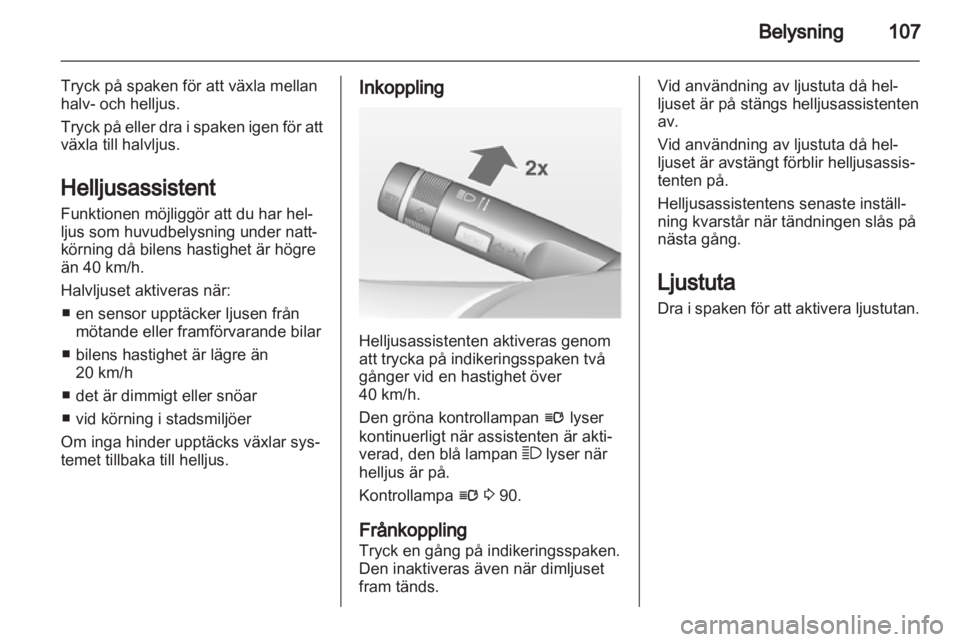 OPEL CASCADA 2013.5  Instruktionsbok 