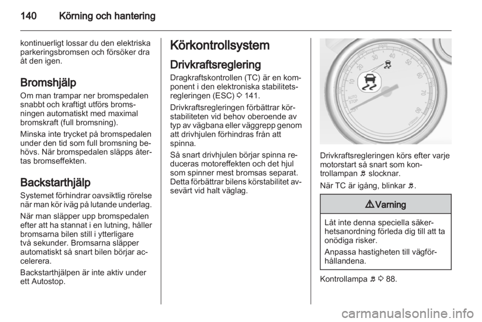 OPEL CASCADA 2013.5  Instruktionsbok 