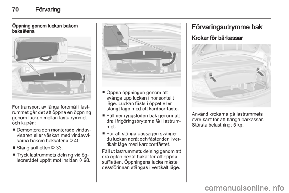 OPEL CASCADA 2013.5  Instruktionsbok 