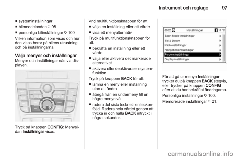 OPEL CASCADA 2013.5  Instruktionsbok 