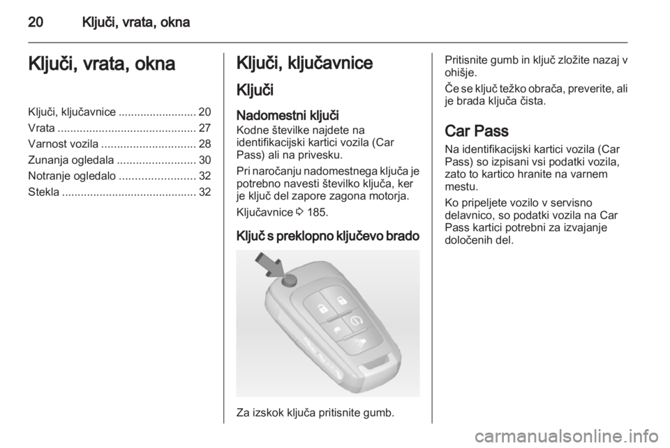 OPEL AMPERA 2013  Uporabniški priročnik 