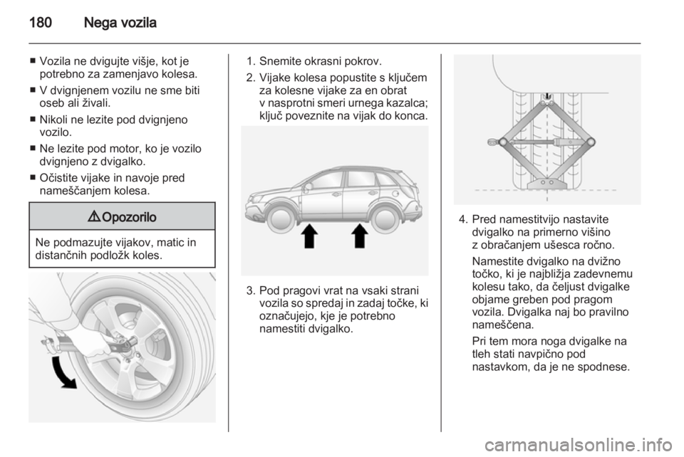 OPEL ANTARA 2011  Uporabniški priročnik 