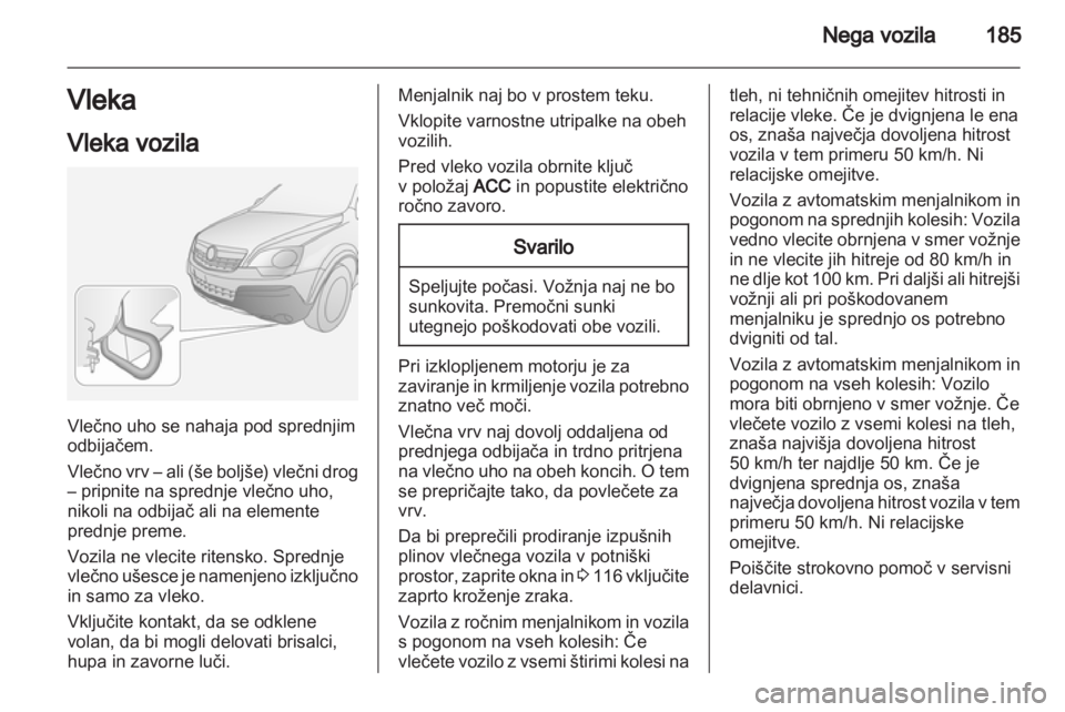 OPEL ANTARA 2011  Uporabniški priročnik 