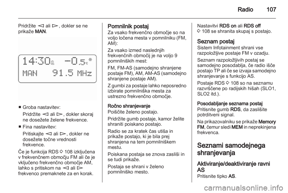 OPEL ANTARA 2012  Navodila za uporabo Infotainment sistema 