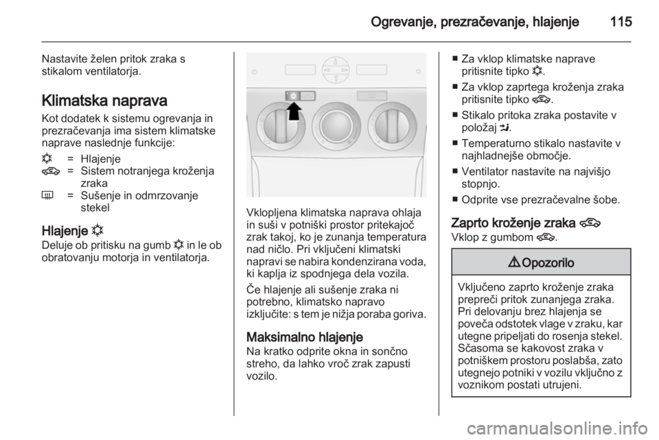 OPEL ANTARA 2012.5  Uporabniški priročnik 