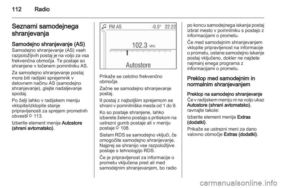 OPEL ANTARA 2013  Navodila za uporabo Infotainment sistema 