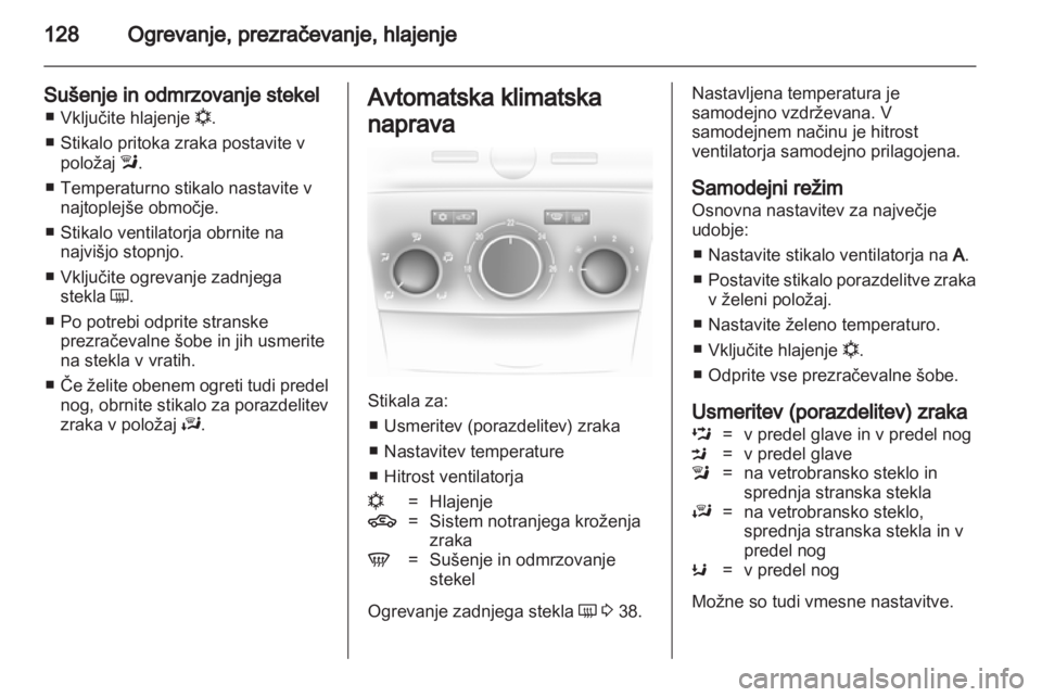 OPEL ASTRA H 2013  Uporabniški priročnik 