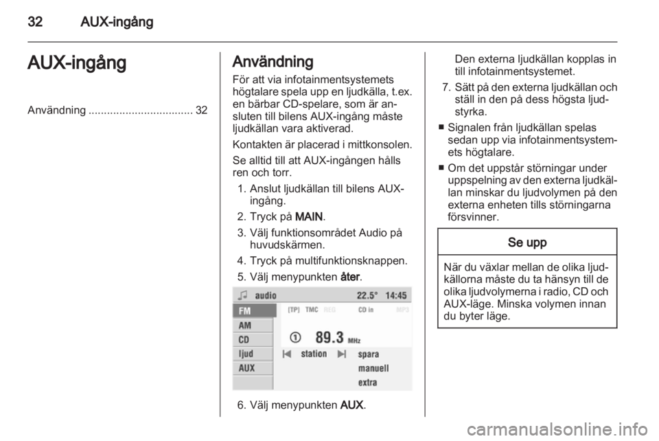 OPEL COMBO 2011  Handbok för infotainmentsystem 