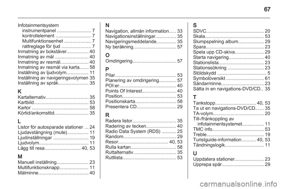 OPEL COMBO 2011  Handbok för infotainmentsystem 