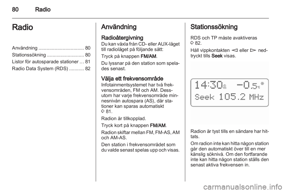 OPEL COMBO 2011  Handbok för infotainmentsystem 
