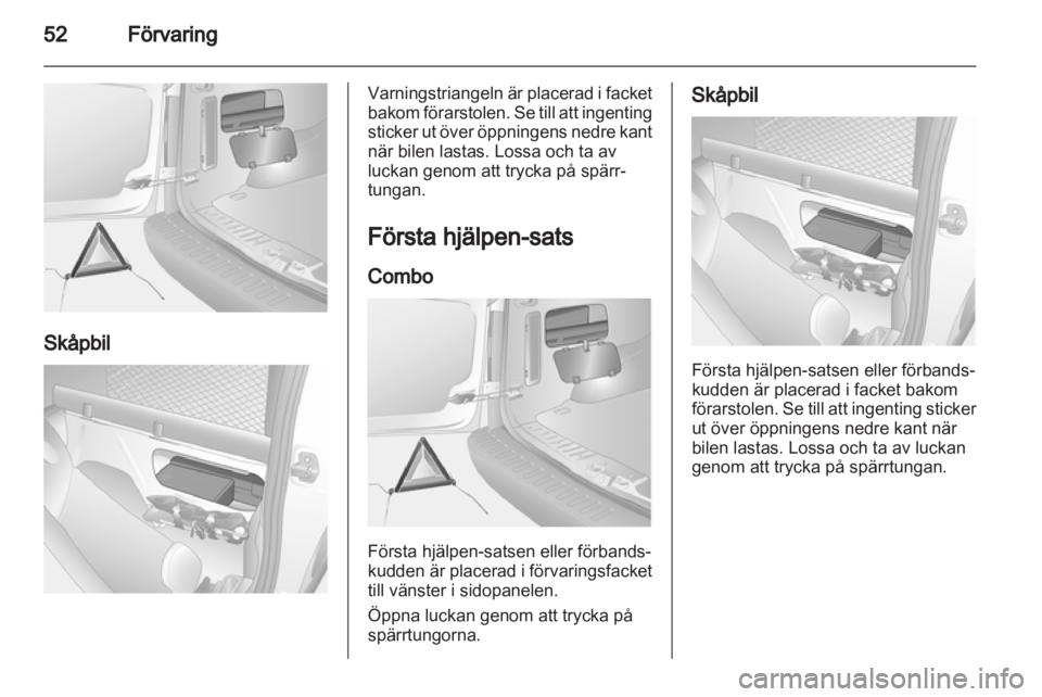 OPEL COMBO 2011.5  Instruktionsbok 